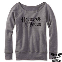 Hocus Pocus Off The Shoulder Halloween Sweatshirt Costume.