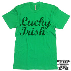 Lucky Irish Shirt. St. Patrick's Day T Shirt. Shamrock Shirts. Unisex Tee. Clover.