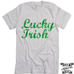 Lucky Irish Shirt. St. Patrick's Day T Shirt. Shamrock Shirts. Unisex Tee. Clover.