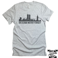 09.11.2001 Never Forget T-shirt. September 11 Shirt. Memorial Day T-shirt.