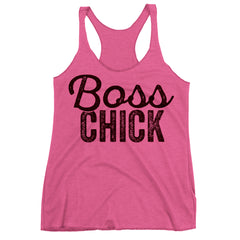 boss chick racerback
