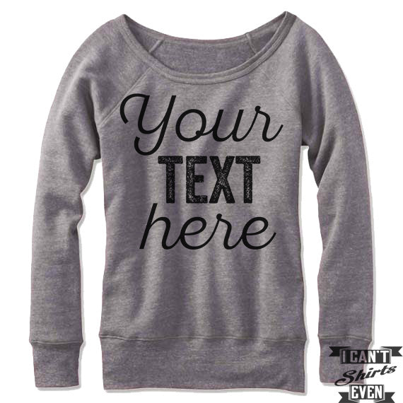 Custom off cheap the shoulder sweatshirt