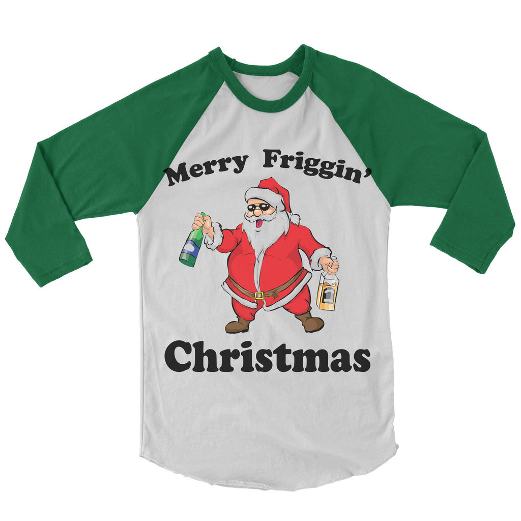 Merry Friggin' Christmas Baseball Shirt