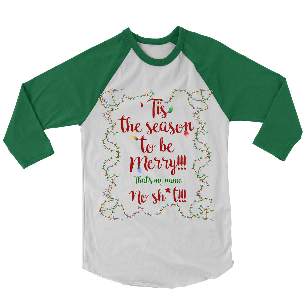 'Tis The Season To Be Merry Baseball Shirt