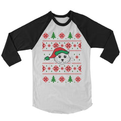 Christmas Cat Baseball Shirt