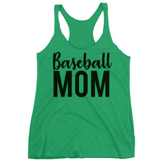 Baseball Mom Racerback Tank Top.