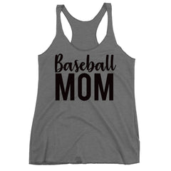 Baseball Mom Racerback Tank Top.