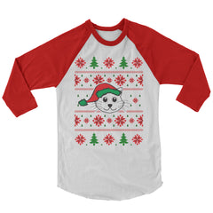 Christmas Cat Baseball Shirt