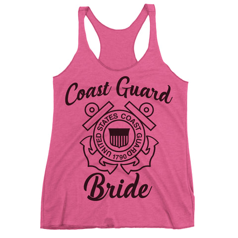 Coast Guard Bride Racerback Tank Top.