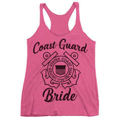 Coast Guard Bride Racerback Tank Top.