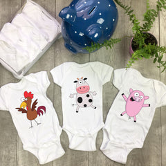Farm Animals onesie