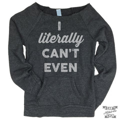 I Literally Can't Even Off-The-Shoulder Sweater.