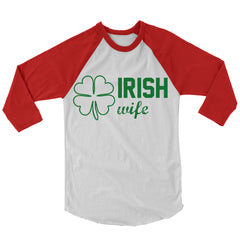 Irish Wife Baseball Shirt.