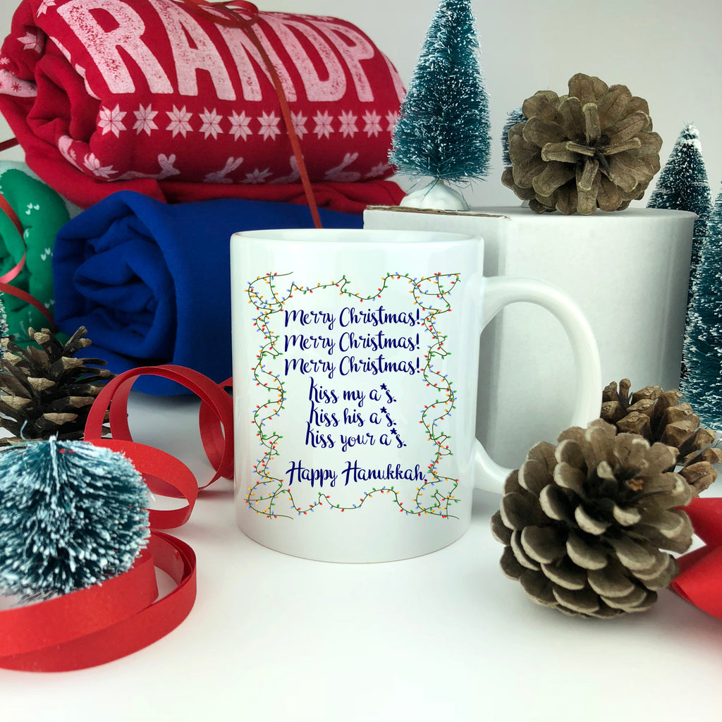 Merry Christmas Happy Hanukkah Mug.