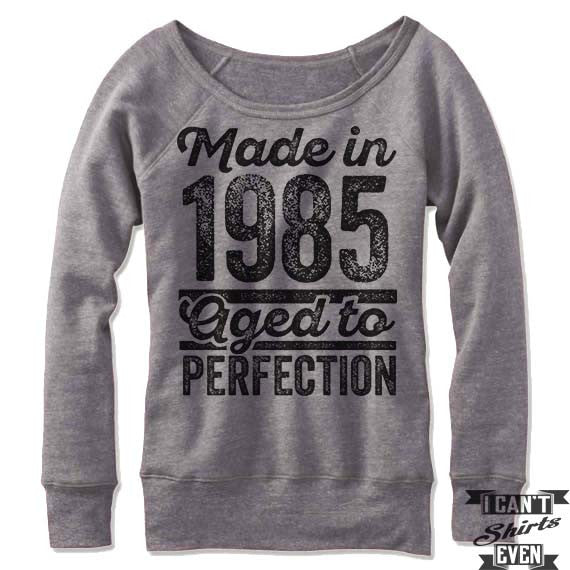 Birthday Girl Personalized Off Shoulder Sweater.