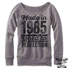 Birthday Girl Personalized Off Shoulder Sweater.