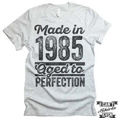 Made In Year Aged To Perfection T shirt. Birthday Tee.