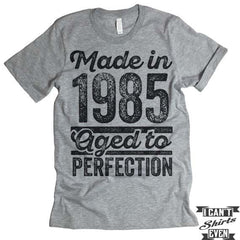 Made In Year Aged To Perfection T shirt. Birthday Tee.