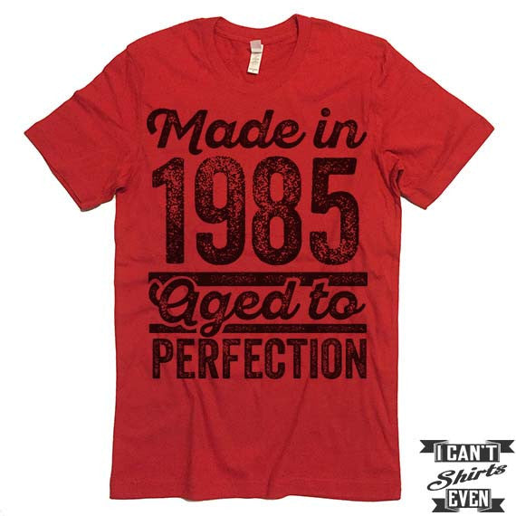 35th Birthday Shirt For Men – “Made In 1990 Aged To Perfection” Customizable Gift T-Shirt - View #12