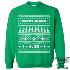 Merry Juana Ugly Christmas Sweater