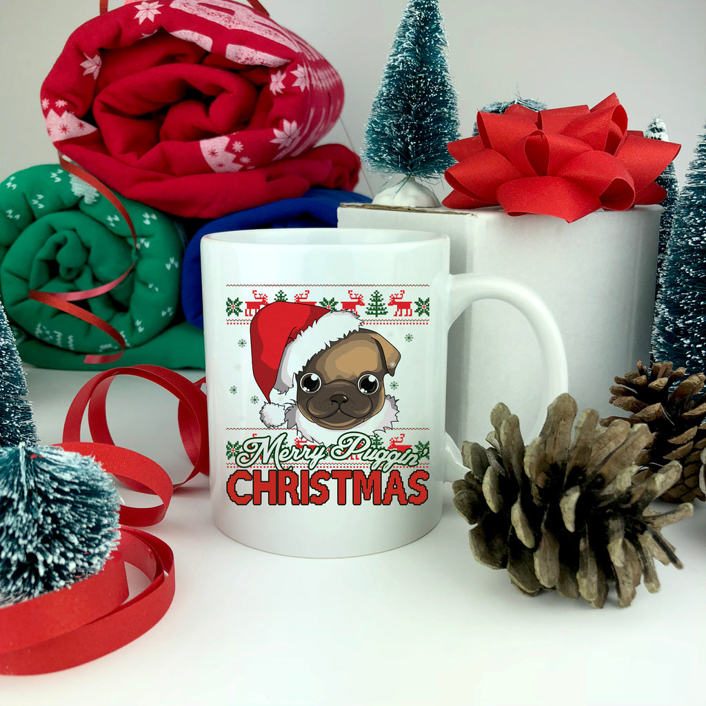 Merry Puggin' Christmas Mug.