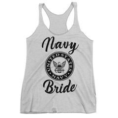 Navy Bride Racerback Tank Top.