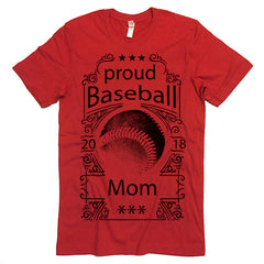 Proud Baseball Mom T-shirt