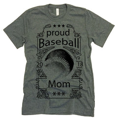 Proud Baseball Mom T-shirt