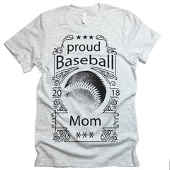 Proud Baseball Mom T-shirt