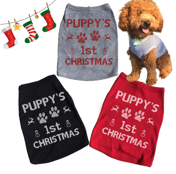 My first christmas dog clothes cheap