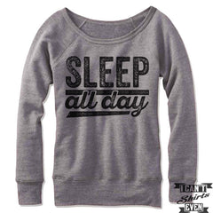 Sleep All Day Off-The-Shoulder Sweater