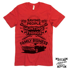 Saving People Hunting Things T shirt.