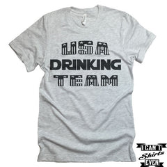USA Drinking Team Shirt. 4th of July t-shirt. Merica team tee. Crew Neck T-shirt