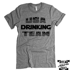 USA Drinking Team Shirt. 4th of July t-shirt. Merica team tee. Crew Neck T-shirt