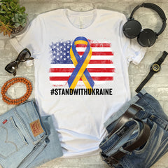 Ukraine Shirt. Stand with Ukraine. USA Support.