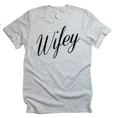 Wifey Tee. Wifey T-shirt. Anniversary T shirt. Marriage T Shirt. Wife T-shirt. Bachelorette