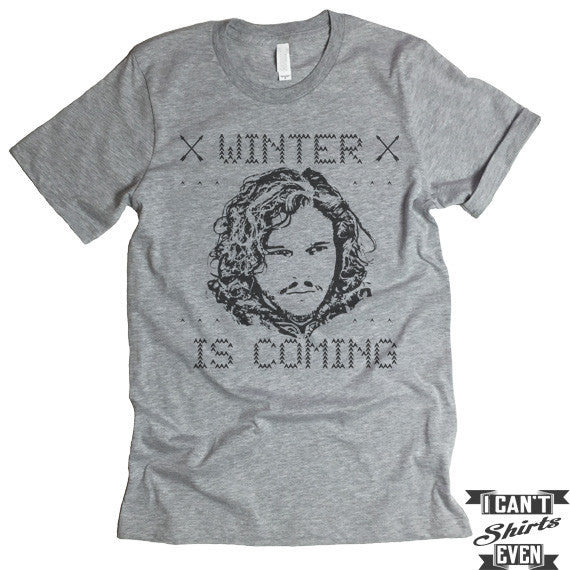 Winter Is Coming T shirt. Game Of Thrones Shirt. Unisex T-Shirt.