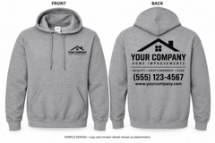 Custom Company Logo Hoodies – Front & Back Printing