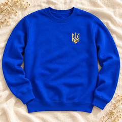 Ukrainian Tryzub Embroidered Sweatshirt