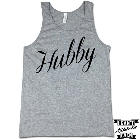 Hubby Tank. Hubby Top. Just Married. Wedding Gift Engagement Gift. Honeymoon