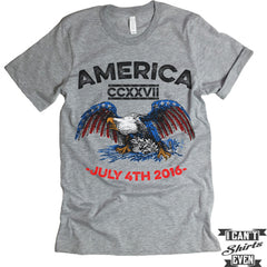 America Shirt. July 4th T shirt. Independence Day Unisex Tee.