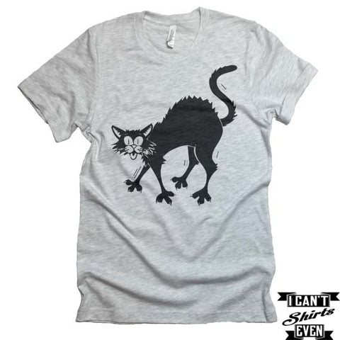 Black Cat T-shirt. Halloween Tee. Unisex Shirt