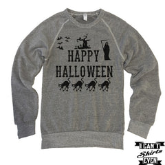 Happy Halloween Shirt. Eco-Fleece Sweatshirt. Scary Costume.