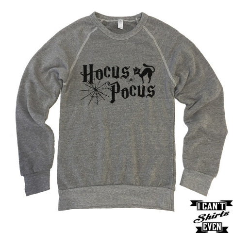 Hocus Pocus Sweatshirt. Halloween Eco-Fleece Unisex Shirt. Costume.
