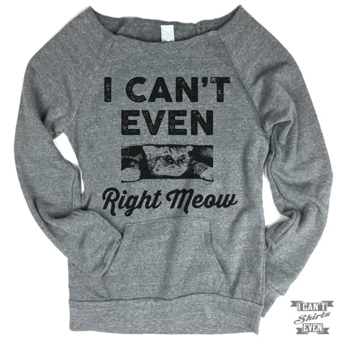 I Can't Even Right Meow Sweater.