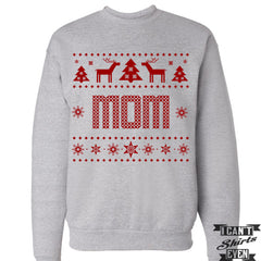 Mom Ugly Christmas Sweater. Tacky Christmas Sweatshirt. Merry Christmas Sweater.
