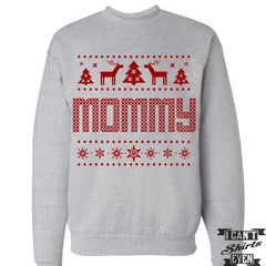 Mommy Sweater. Ugly Christmas Sweatshirt. Jumper. Merry Christmas Sweater.