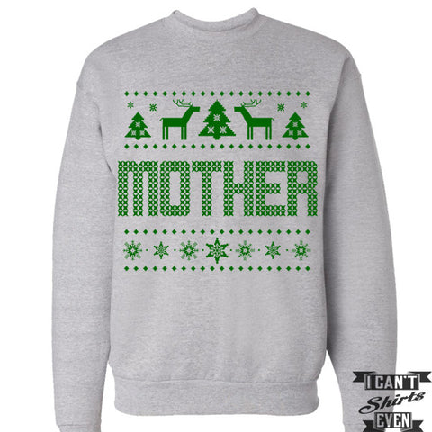 Mother Ugly Sweater. Ugly Christmas Sweatshirt. Jumper. Merry Christmas Sweater.