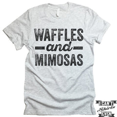 Waffles And Mimosas T Shirt. Brunch.