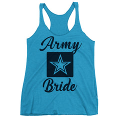 Army Bride Racerback Tank Top.